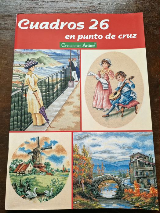 2 Revistas de Quadros em Ponto Cruz da Creactiones Artime em Espanhol