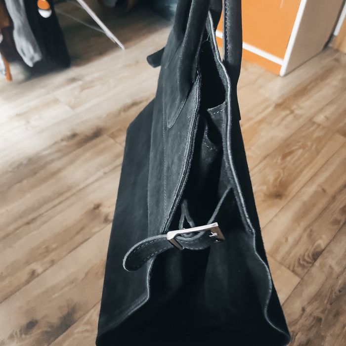 Włoska, czarna torba