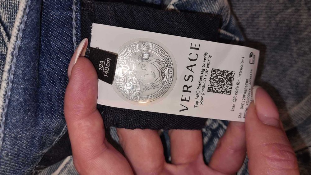 Versace оригинальные джинсы-капри