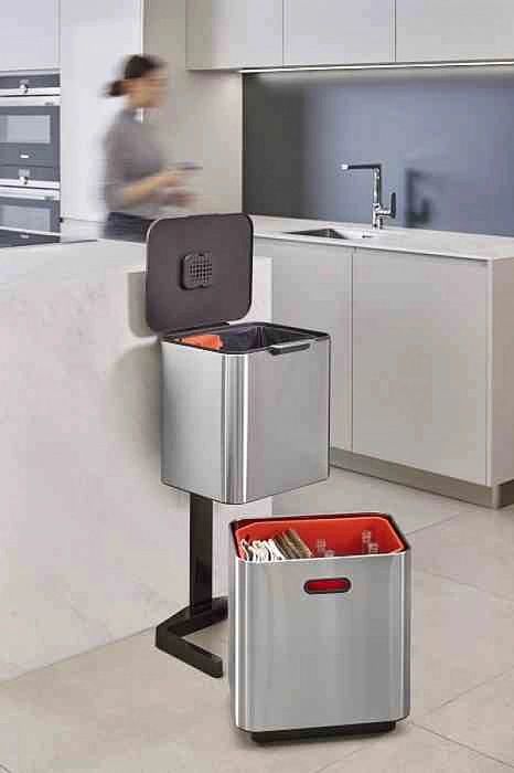 Kosz do segregacji 60l Totem Max, stal / Joseph Joseph