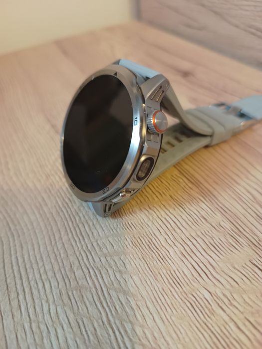 Smartwatch 1000mah amoled hd 1,85" srebrny/czarny