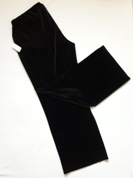 Велюрові оксамитові штани великого розміру висока посадка damart