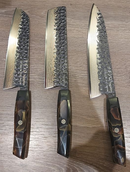 Японський кухонний ніж Nagishiro VG10 з ножнами, міддю