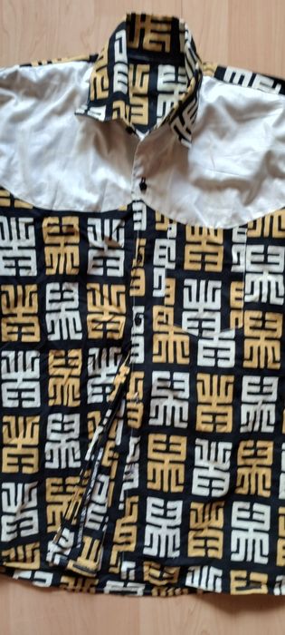 Koszula z materiału Veritable Block Prints Antiquity Wax