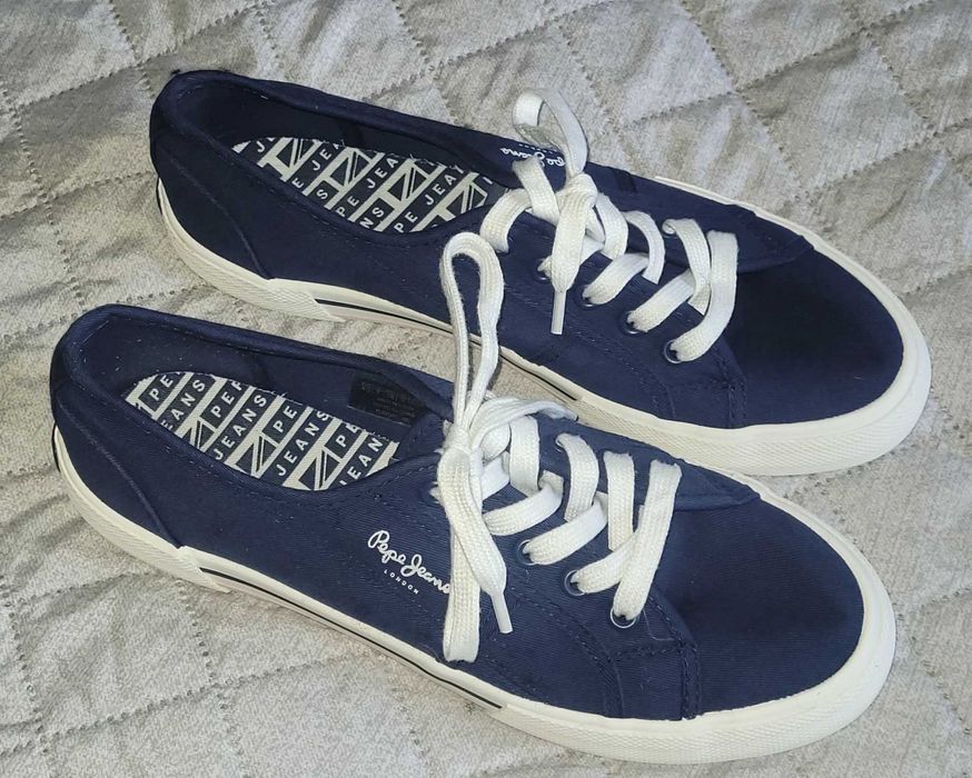 Pepe Jeans Tenisówki Brady Basic W PLS31287 granatowe rozm 40