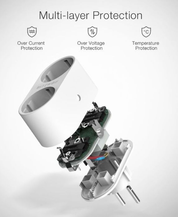 Tomada dupla inteligente blitzwolf bw-shp7 3680W com App *NOVO*
