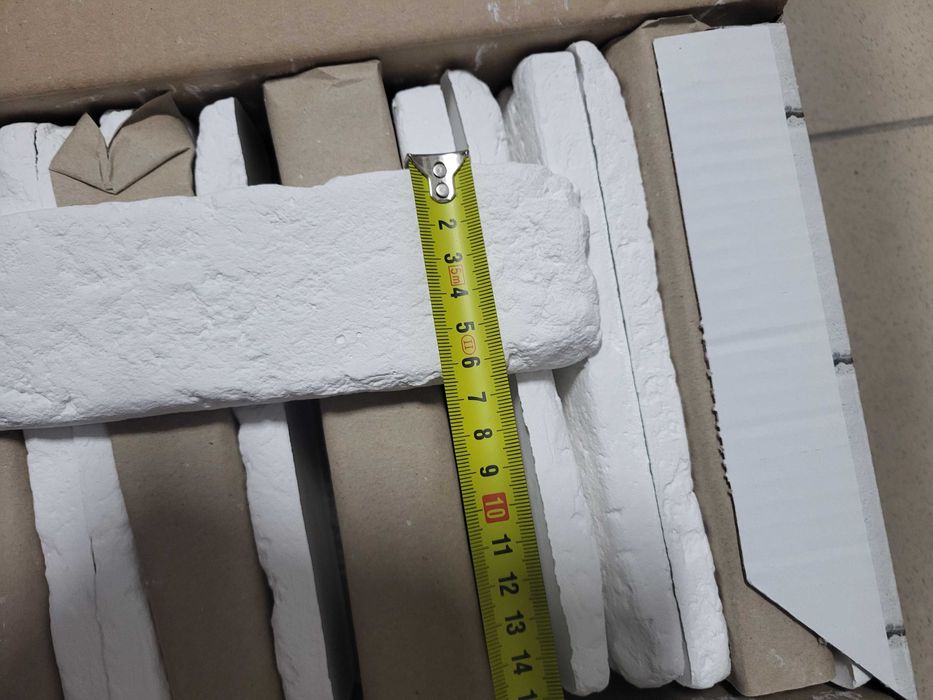 Płytki ozdobne - bielona cegła