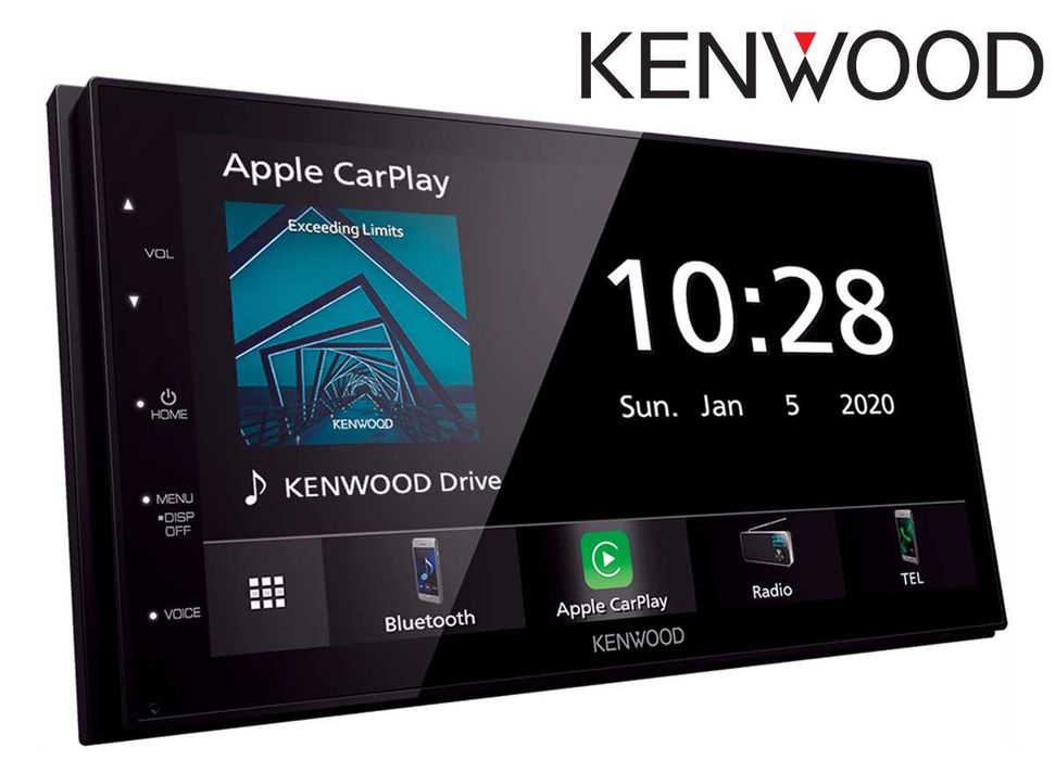 Auto Rádios Kenwood com 1 ou 2 DIN 6.8" Android Auto, CarPlay, USB, Bluetooth