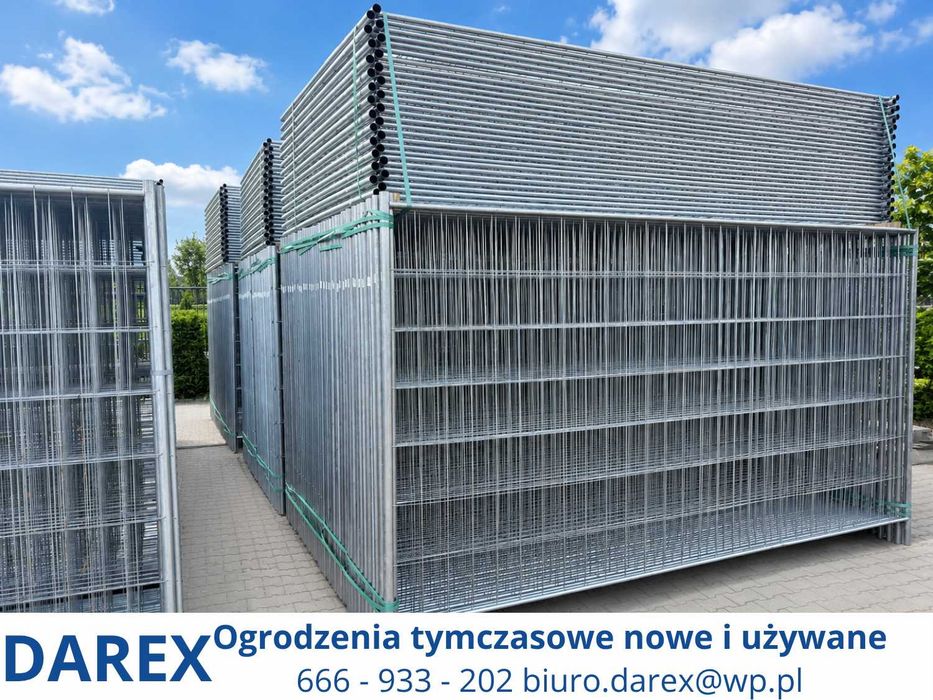 Ogrodzenie tymczasowe budowlane NOWE – panel ażurowy 3,5 × 2 m