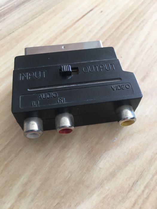 Przewód Kabel 8m + złącze przejściówka euro scart audio video