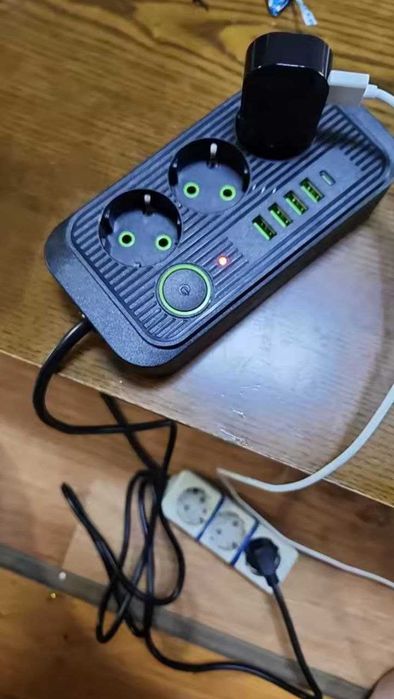 Мережевий фільтр 2м, 4хUSB