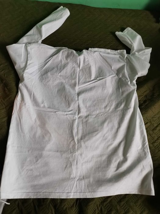 Bawełniany biały podkoszulek