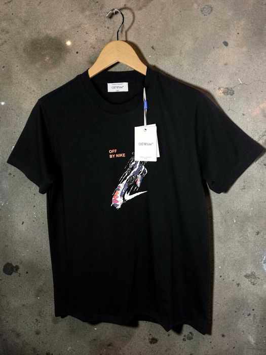 Off White Nike T-shirt Męski Czarny L 3XL