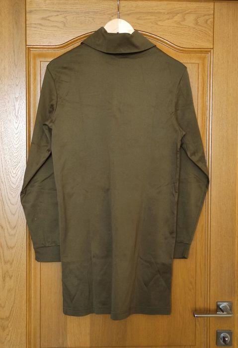 Чоловічий гольф з бавовни подовжений р.48 олива 100% cotton