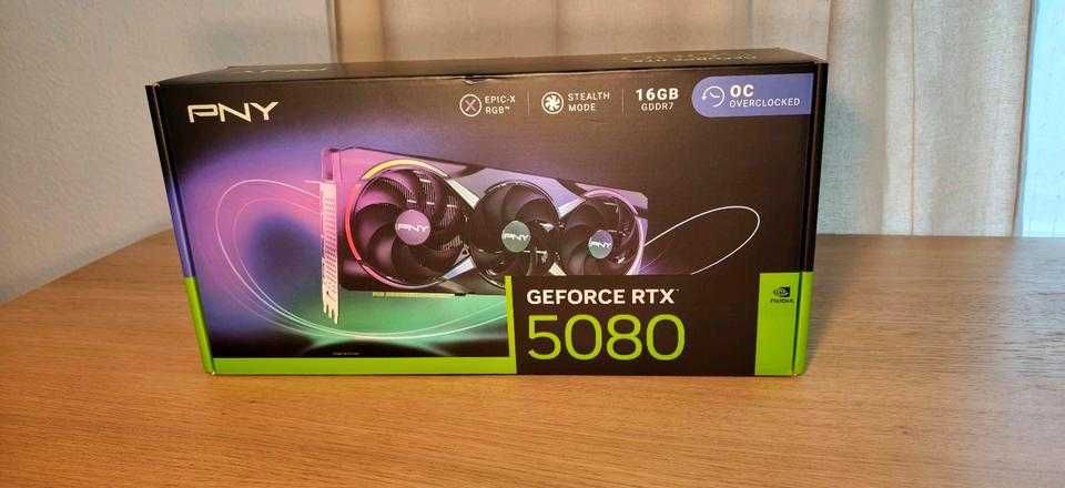 PNY GeForce RTX 5080 16GB OC nowa