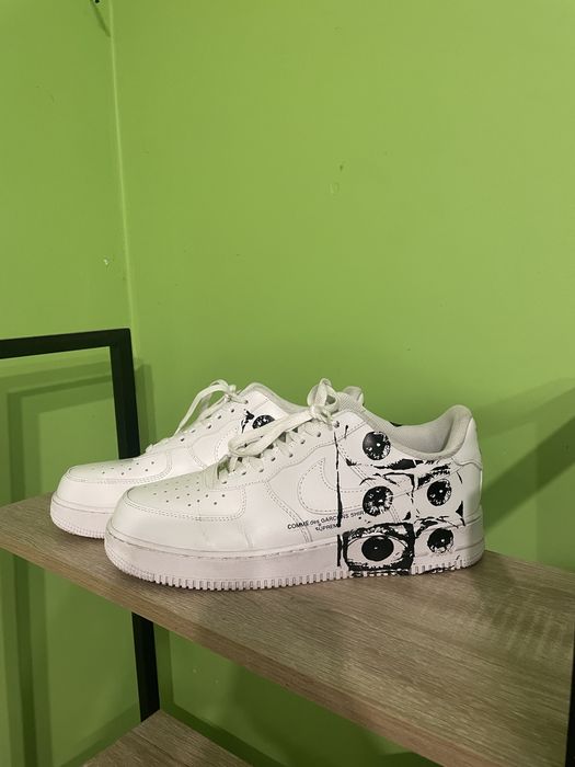Buty nike Air force 1 Cdg x Supreme collab 45 rozmiar białe af1