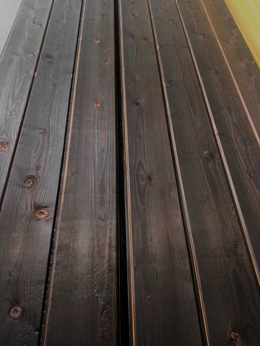 Deski elewacyjne opalane Shou Sugi Ban Podbitka Szalówka deska opalana