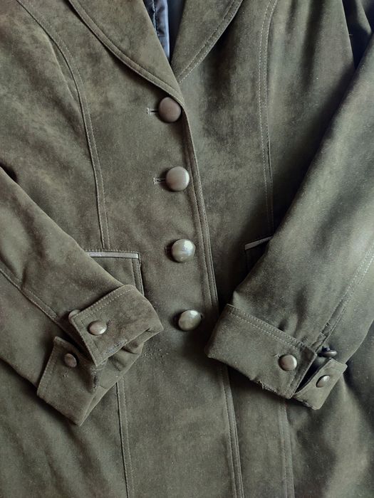 Кардиган / пиджак женский тёмно-зелёный (Италия) 46 р