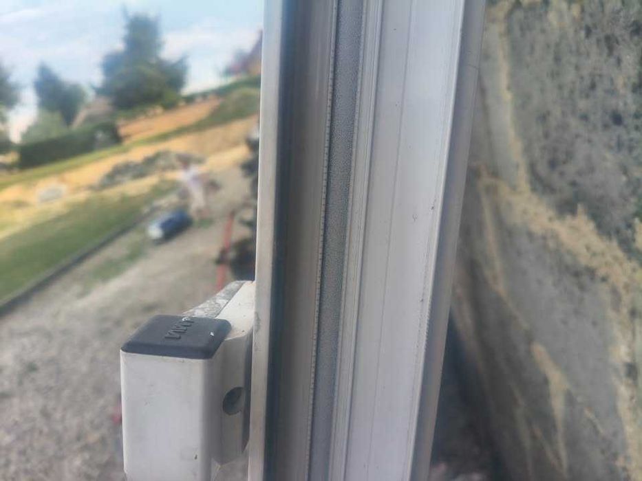 Drzwi aluminiowe dwuskrzydłowe 210x125