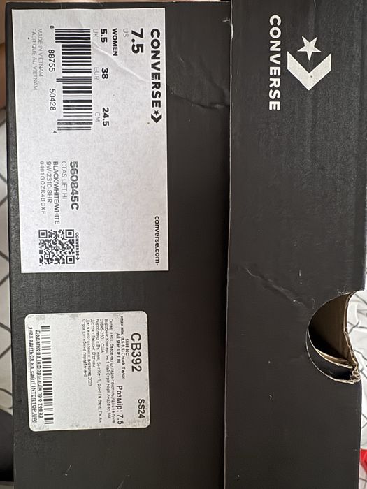 Высокие женские кеды оригинал Convers Run Star Nike с тканевым верхом