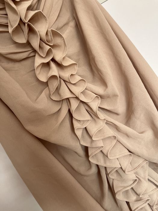 Beżowa elegancka sukienka 36 H&M