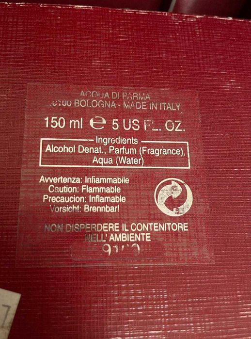 RARE Vintage Acqua di Parma 40100 Bologna Eau de Parfum 150ml