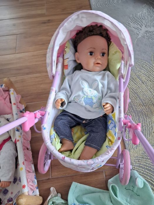 Zestaw zabawek baby born_ wozek_ łóżeczko