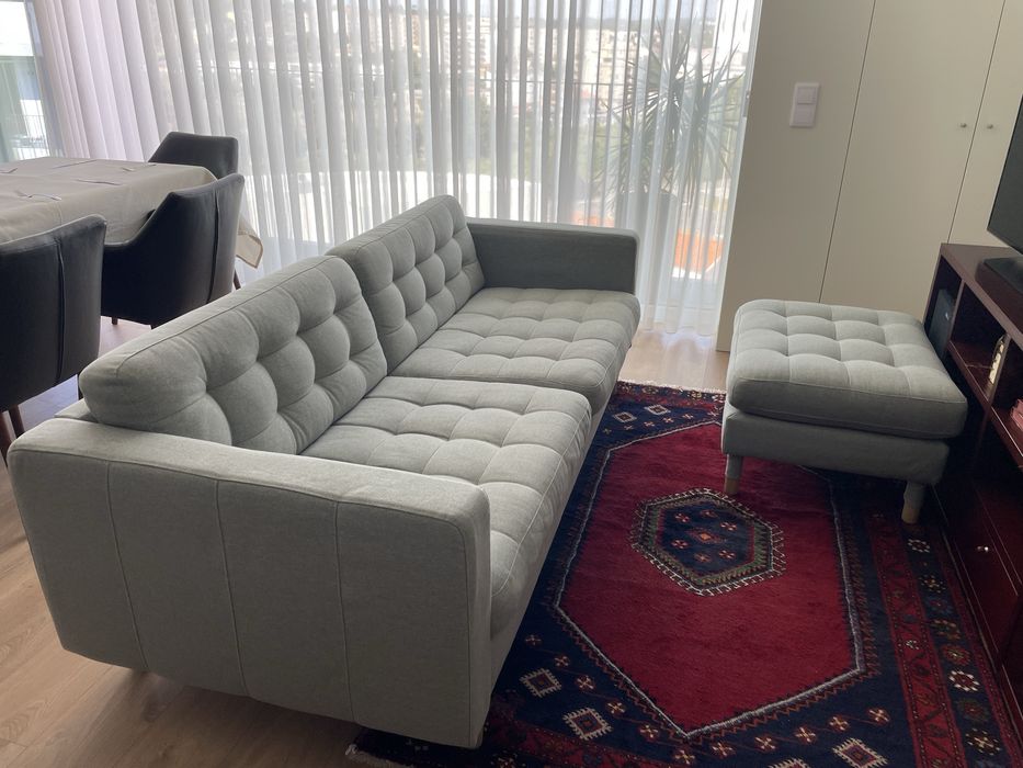 LANDSKRONA sofá de 3 lugares IKEA, Gunnared verde claro.