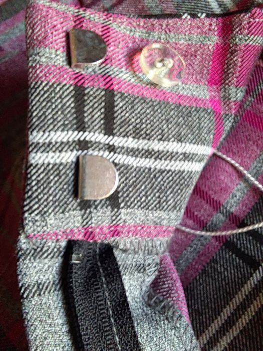 Calças Senhora Primark Xadrez Rosa/Cinzento (Tam. 34 / XS) – Novas