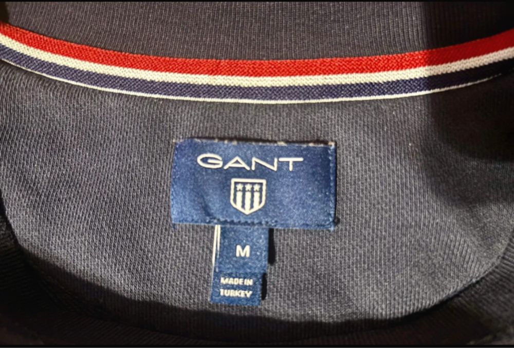 Bluza męska GANT regular fit z okrągłym dekoltem rozm. M