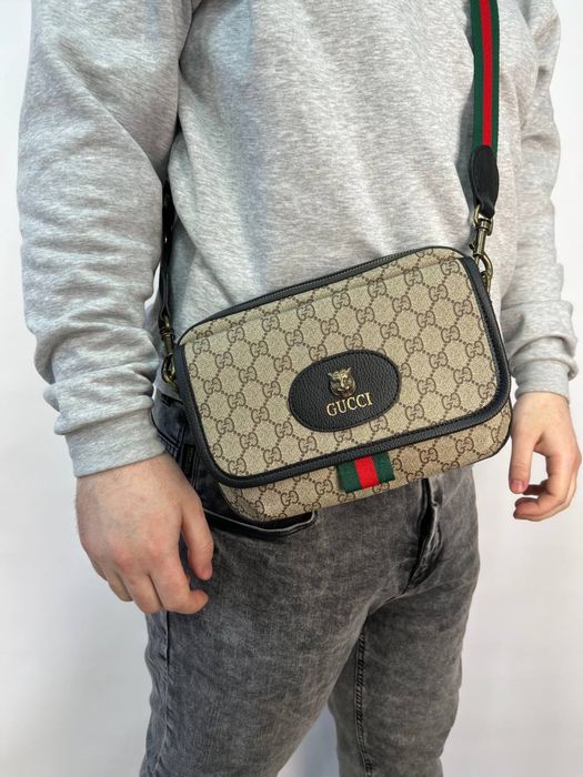 Мужская сумка Гуччи/Чоловіча сумка через плече Gucci
