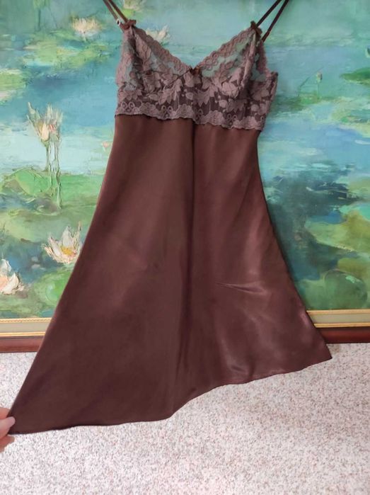 halka piżama koszulka nocna koszula sexy koronkowa satynowa