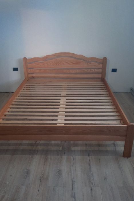 Ліжко "Багет" 160/200,дерев'яне,двоспальне,180/200;140/200,ясен