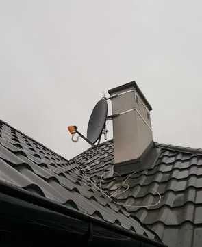 Antena satelitarna z konwerterem single używana talerz  BIŁGORAJ