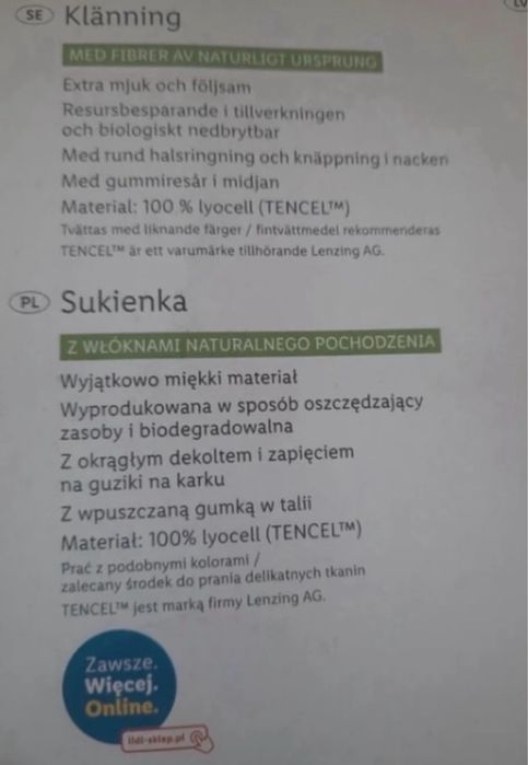 Nowa sukienka damska jeansowa Esmara 44
