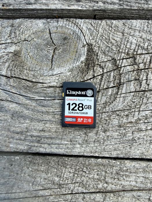 Карта памʼяті Kingston Canvas React Plus 128GB SDXC V60 UHS-II