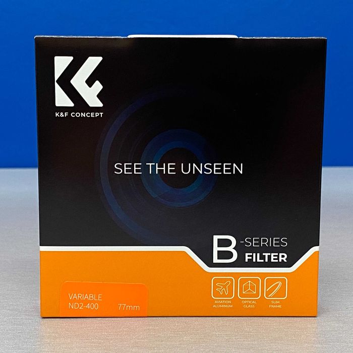 K&F Concept ND2-400 Slim 77mm (Variable ND Filter) – Sealed64297875298946120