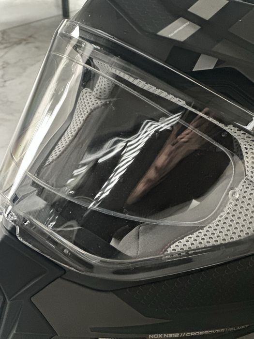 Kask motocyklowy NOX N312 plus DODATKI