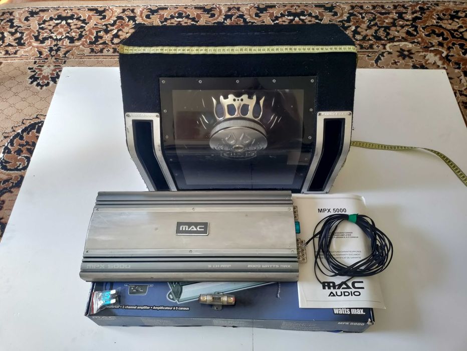 専用ページ　konaさま♡ Автомобільний підсилювач Mac Audio MPX 5000 +сабвуфер Audiobahn