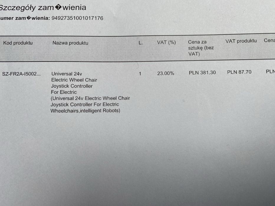 Sterownik. Joystick do wozkow, widkakow, wozkow inwalidzkich.