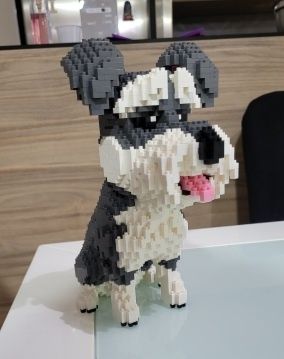 Piesek z mini klocków