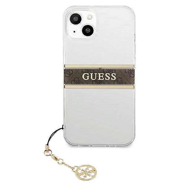 Etui Guess 4G Charms Collection na iPhone 13 mini - przezroczyste