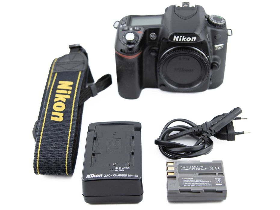 Lustrzanka Nikon D80 z ładowarką - przebieg 32385 zdjęć