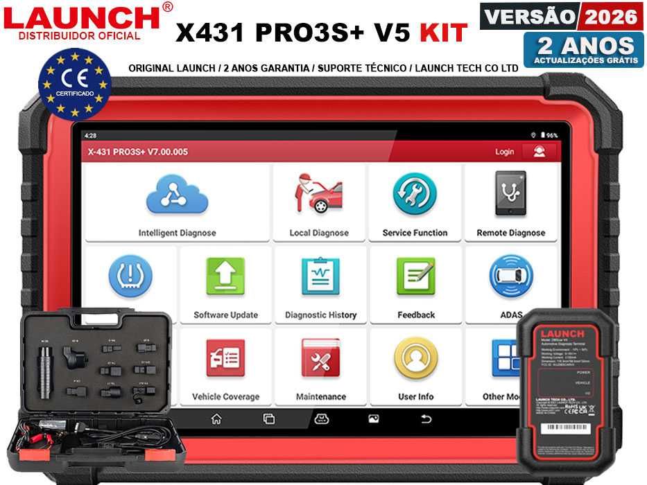 Launch X431 PRO3S+ V5 Maquina Diagnostico OBD Profissional (NOVO)