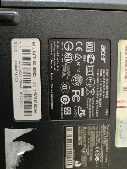 Acer aspire 5535 - peças