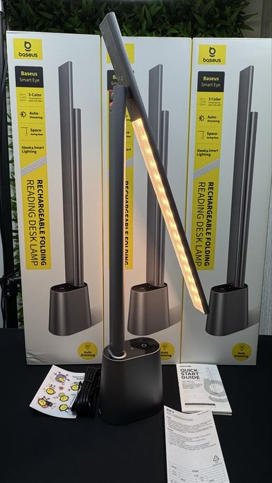 Лампа для столу Baseus LED Smart Eye Charging 5W сіра офісний світильник LED для навчання роботи та читання