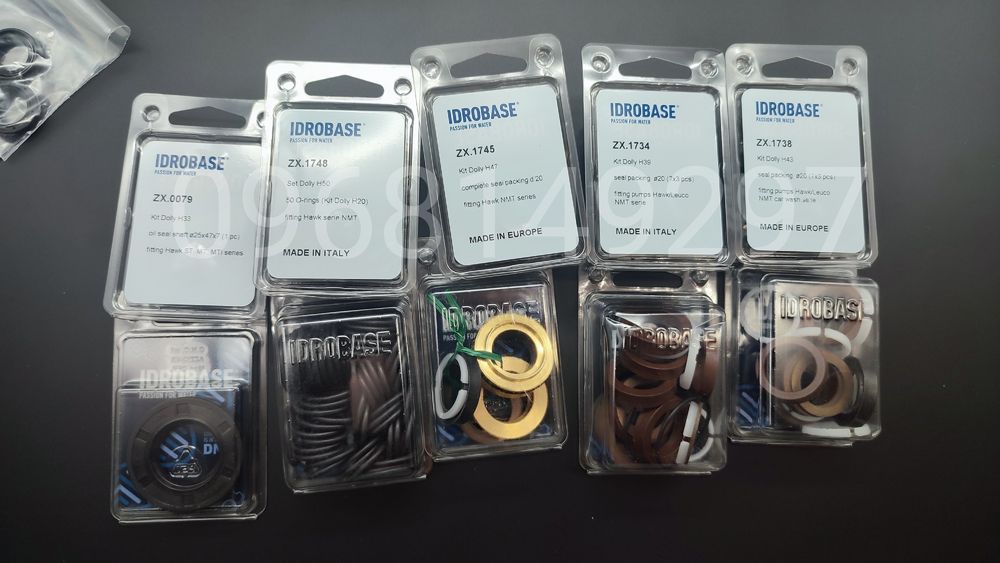 Ремкомплект на помпу HAWK. Манжети 1520. Клапана Hawk.  Муфта 24/28мм.