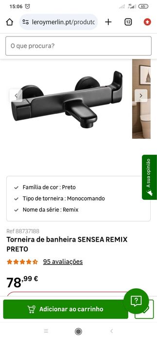 Torneiras novas a metade do preço Leroy e Merlin