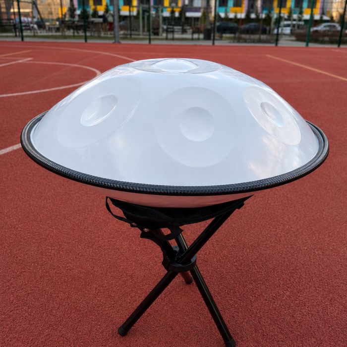 Ханг «Білий Лотос» 10 нот 50см D Kurd | Handpan 432 Гц