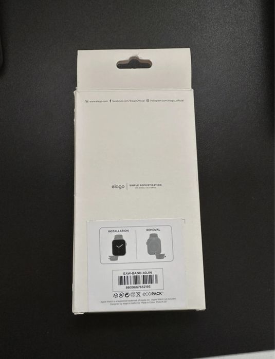 Nowy granatowy pasek gumowy do zegarka Apple Watch 38-41 mm